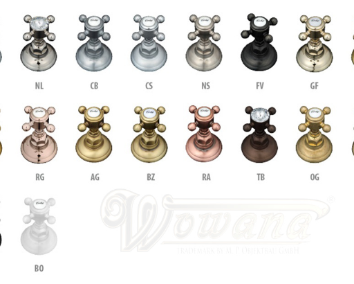 Exklusive Badarmturen in 24 Karat Gold veredelt mit Swarovski Crystal